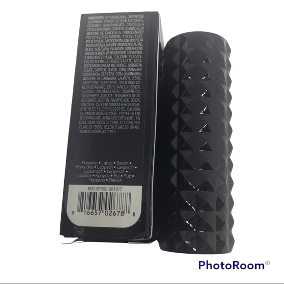 KVD STUDDED LIP KISS LIPSTICK MISFIT NEW RED GOTH - Picture 2 of 7